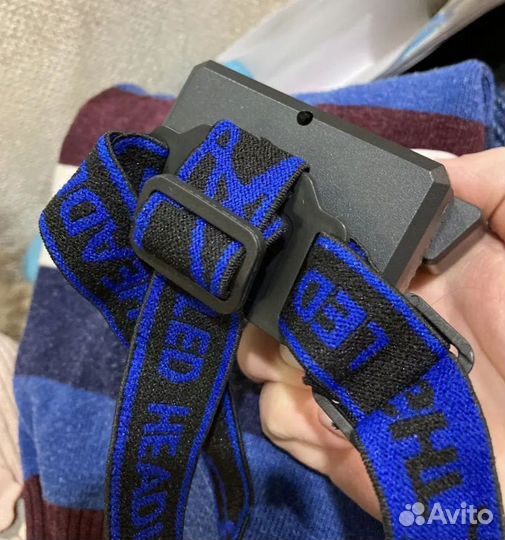 Фонарик налобный аккумуляторный