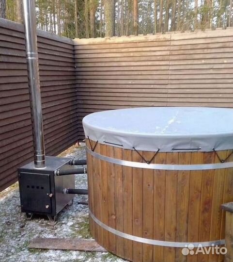 Банный чан купель с подогревом