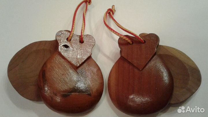 Новые кастаньеты деревянные Испания оригинал