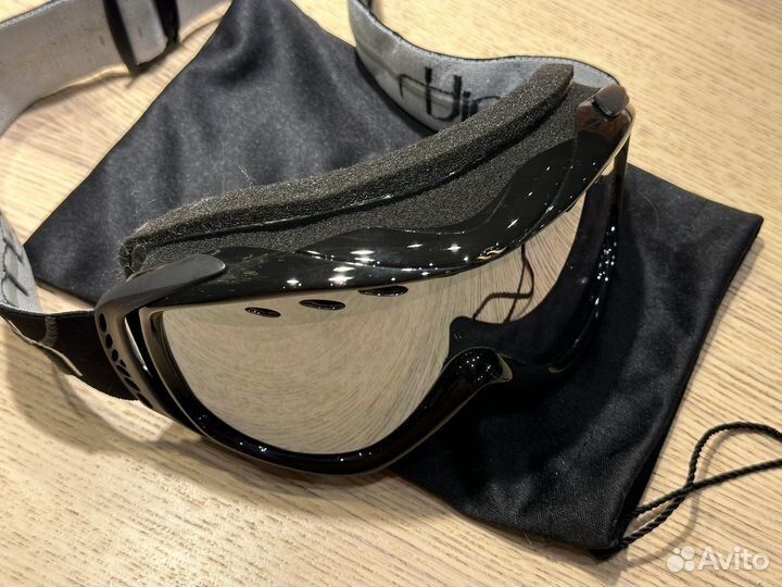 Горнолыжные очки маска Smith (Черные)