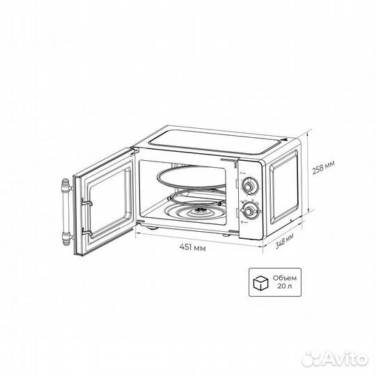 Микроволновая печь отдельностоящая LEX fsmo M.03 I