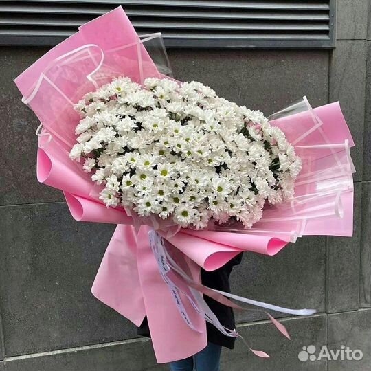 Букет гигант из хризантемы доставка