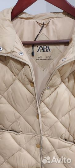 Стеганный пуховик zara 134