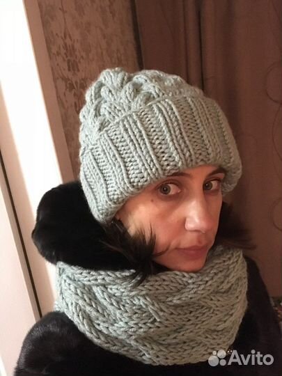 Комплект шапка и шарф