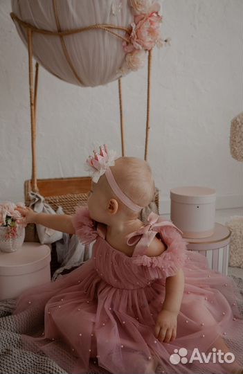 Пышное платье на 1 годик 80 размер