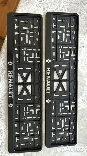 Рамки номерные Renault и Автоваз