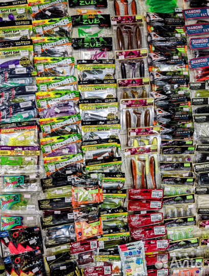 Силикон для рыбалки, много силикона