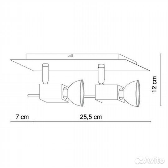 Светильник настенно потолочный,поворотный