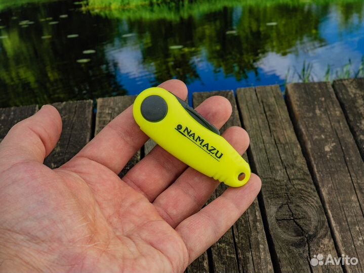 Ножницы для лески складные Namazu желтые