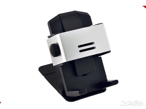 Держатель телефона на дефлектор серебро