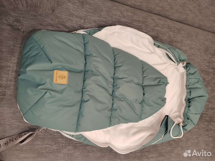 Конверт зимний в коляску на выписку малыша