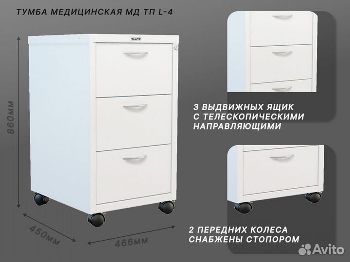 Тумбы медицинские в Белгороде