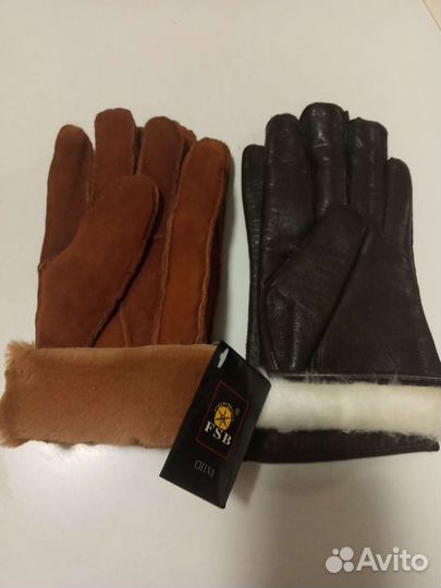Перчатки женские замш и кожа