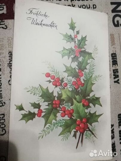 Открытка из германии. двойная. чистая