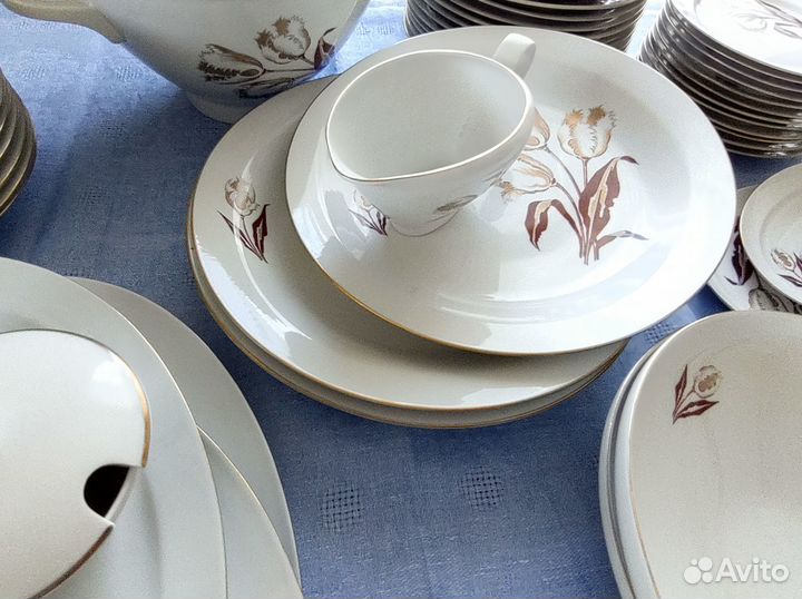 Столовый сервиз гдр Freiberger Porzellan 1975 год