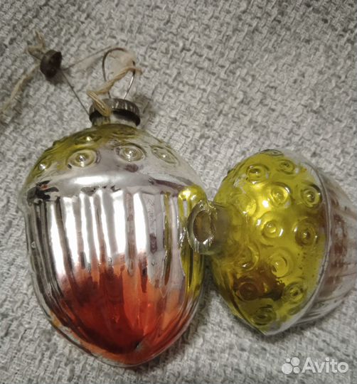Елочные игрушки СССР жёлуди