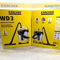 Строительный пылесос karcher wd 3 s 1000 Вт новый