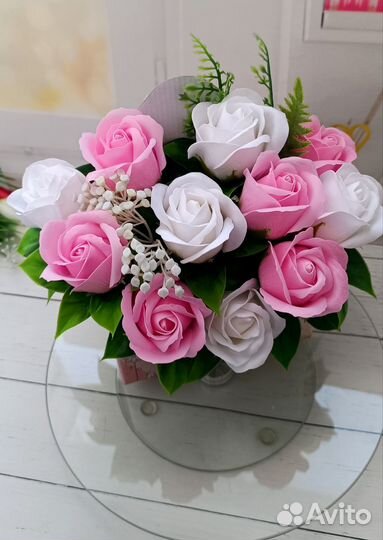 Букет из мыльных цветов