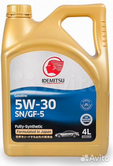 Idemitsu 5W30 SN/GF-5 Fully-Synthetic Масло 4л