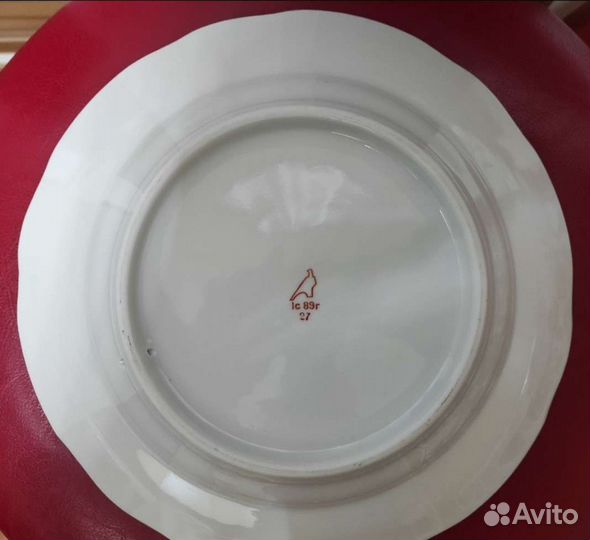 Тарелка памятная Москва Кремль Фарфор Дулево СССР