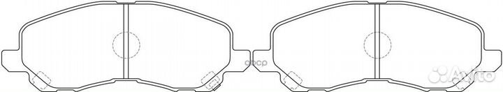 Колодки тормозные дисковые передние к-т mitsubi