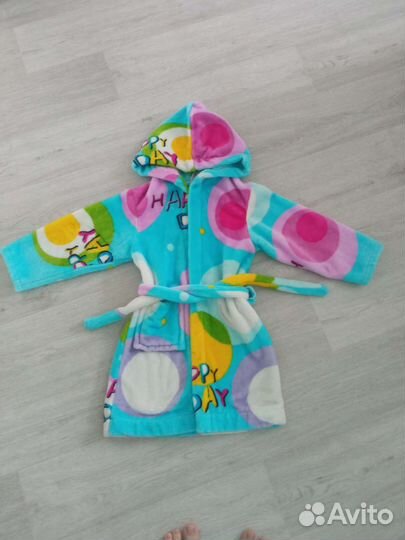 Халат плюшевый на 2-3 года