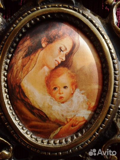 Картина шелкография в бронзе