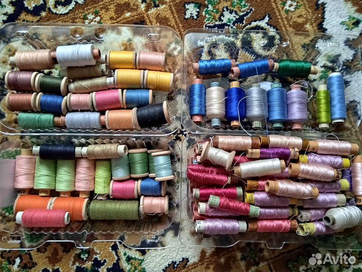 Нитки швейные СССР, хлопок, шёлк