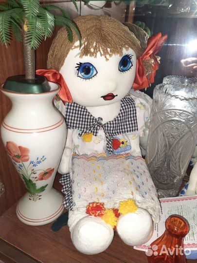 Кукла новая мягкая тканевая набивная единственная
