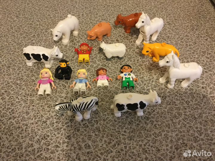 Лего Дупло Человечки Кубики Животные