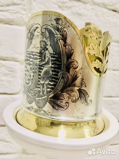 Редский подстаканник Серебро СССР - Артель мю