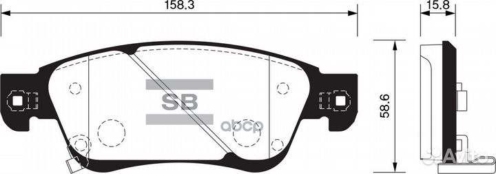 Колодки тормозные SP1478 Sangsin brake