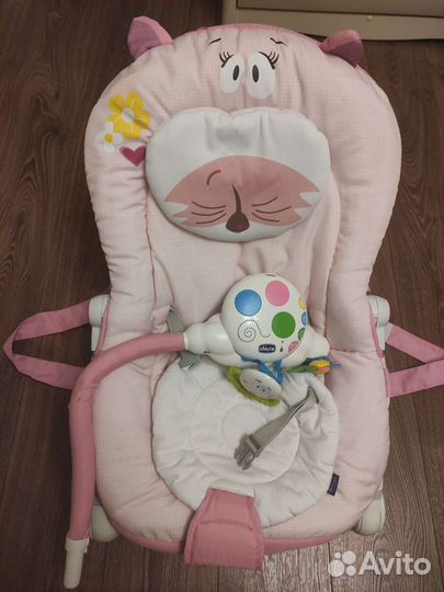 Кресло-качалка Chicco Balloon Miss Pink шезлонг