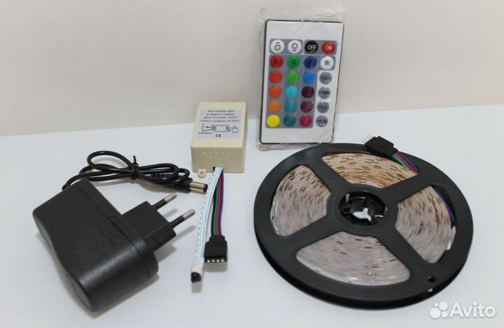 Светодиодная лента на велосипед цветная RGB