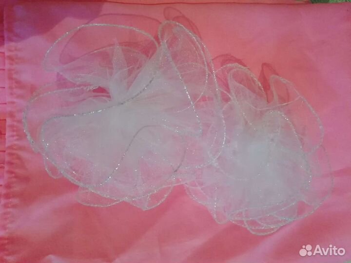 Банты для волос белые