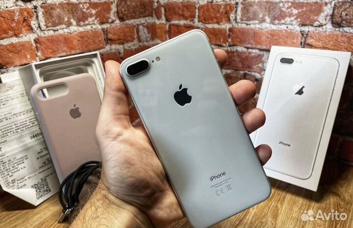 iPhone 8 plus 64gb акб-100 Полный Комплект