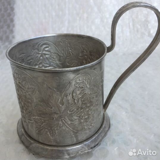 Подстаканник винтажный мельхиоровый СССР