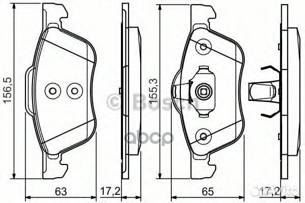 Колодки тормозные дисковые перед nissan PRI