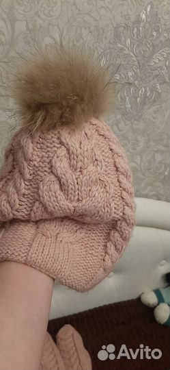 Варежки/ снуд/ шапка комплект