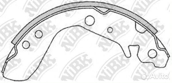 Колодки барабанные NiBK FN5534 - nibk