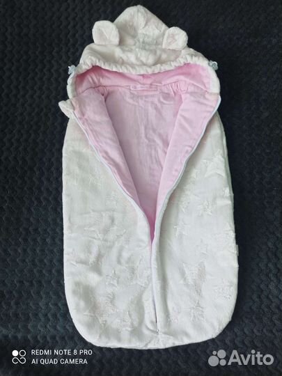 Конверт кокон на выписку для новорожденных