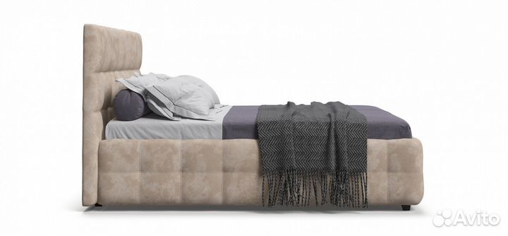 Кровать boss 160, Alkantara пепел