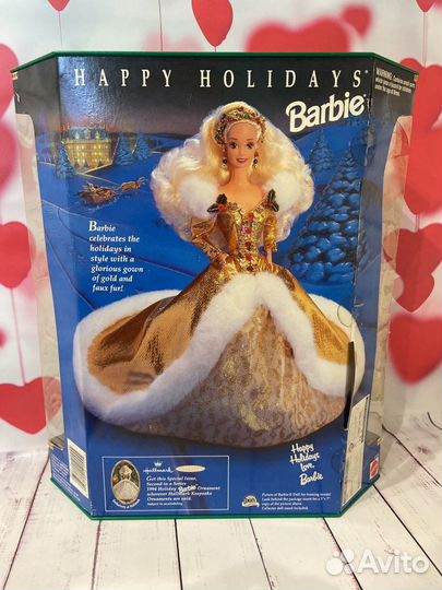 Кукла барби 90 х в коробке Happy Holiday