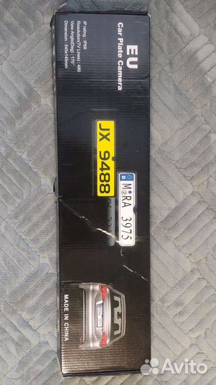 Номерная рамка с камерой заднего вида