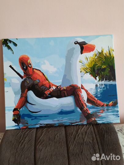 Картина на холсте. Дэдпул