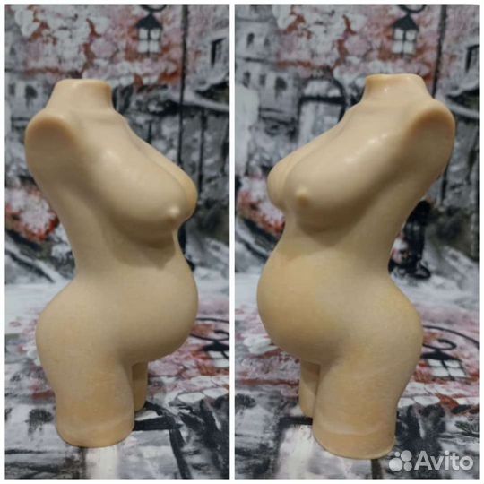 Мужской и женский торс, ангелочки