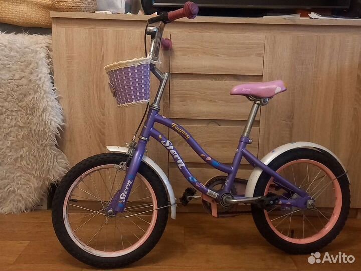 Детский велосипед 16 с доп. колёсами