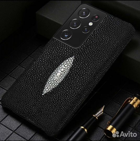 Чехол из кожи электрического ската на Samsung s21