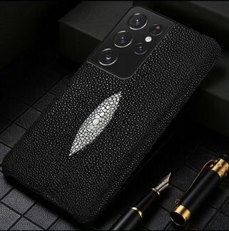 Чехол из кожи электрического ската на Samsung s21