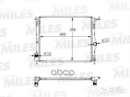 Радиатор renault duster/logan/sandero/ LADA LAR